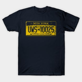 Upper West Side Zip Code 10025 (New York License Plate) T-Shirt